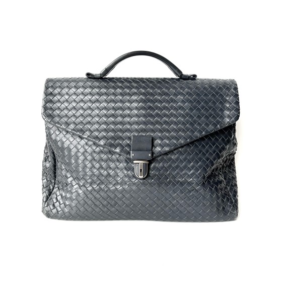 Bottega Veneta Intreccio Leather Briefcase